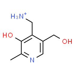 ChemSpider 2D Image | [3-Hydroxy-5-(hydroxymethyl)-2-methyl-4-pyridinyl]methanaminium | C8H13N2O2