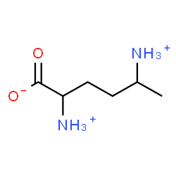 ChemSpider 2D Image | 2,5-Diammoniohexanoate | C6H15N2O2