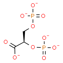 ChemSpider 2D Image | (2R)-2,3-Bis(phosphonatooxy)propanoate | C3H3O10P2