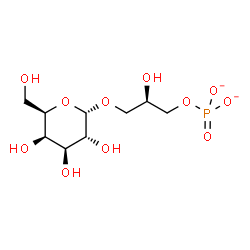 ChemSpider 2D Image | (2R)-3-(alpha-D-Galactopyranosyloxy)-2-hydroxypropyl phosphate | C9H17O11P