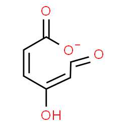 ChemSpider 2D Image | (2Z,4E)-4-Hydroxy-6-oxo-2,4-hexadienoate | C6H5O4