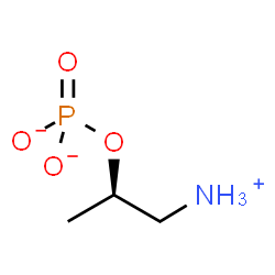ChemSpider 2D Image | (2R)-1-Ammonio-2-propanyl phosphate | C3H9NO4P
