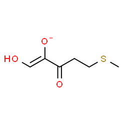 ChemSpider 2D Image | 1-hydroxy-5-(methylthio)-3-oxopent-1-en-2-olate | C6H9O3S