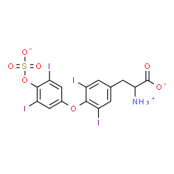 ChemSpider 2D Image | thyroxine sulfate(1-) | C15H10I4NO7S