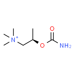 ChemSpider 2D Image | (2R)-2-(Carbamoyloxy)-N,N,N-trimethyl-1-propanaminium | C7H17N2O2