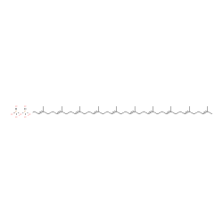 ChemSpider 2D Image | Diphosphoric acid, mono[(2E,6E,10E,14E,18E,22E,26E,30E,34E)-3,7,11,15,19,23,27,31,35,39-decamethyl-2,6,10,14,18,22,26,30,34,38-tetracontadecaen-1-yl] ester, ion(3-) | C50H81O7P2