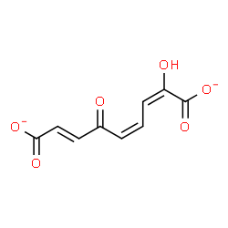 ChemSpider 2D Image | (2E,4Z,7E)-2-Hydroxy-6-oxo-2,4,7-nonatrienedioate | C9H6O6