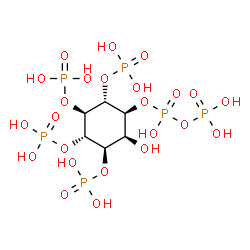 ChemSpider 2D Image | 3-diphospho-1D-myo-inositol 1,4,5,6-tetrakisphosphate | C6H18O24P6
