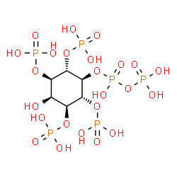 ChemSpider 2D Image | 5-diphospho-myo-inositol 1,3,4,6-tetrakisphosphate | C6H18O24P6