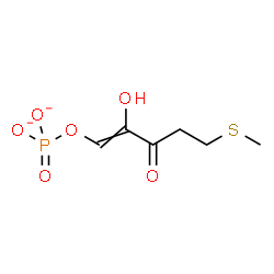 ChemSpider 2D Image | (1Z)-2-Hydroxy-5-(methylsulfanyl)-3-oxo-1-penten-1-yl phosphate | C6H9O6PS