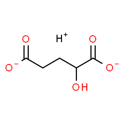 ChemSpider 2D Image | Pentanedioate, 2-hydroxy-, hydrogen salt | C5H7O5