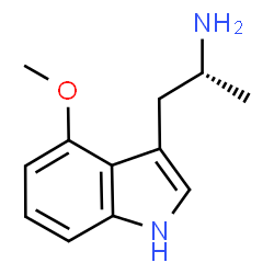ChemSpider 2D Image | (2R)-1-(4-Methoxy-1H-indol-3-yl)-2-propanamine | C12H16N2O