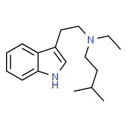 ChemSpider 2D Image | N-Ethyl-N-[2-(1H-indol-3-yl)ethyl]-3-methyl-1-butanamine | C17H26N2
