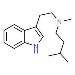 ChemSpider 2D Image | N-[2-(1H-Indol-3-yl)ethyl]-N,3-dimethyl-1-butanamine | C16H24N2