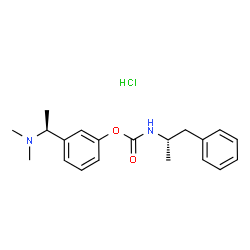 ChemSpider 2D Image | 3-[(1S)-1-(Dimethylamino)ethyl]phenyl [(2S)-1-phenyl-2-propanyl]carbamate hydrochloride (1:1) | C20H27ClN2O2