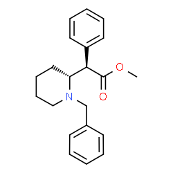 ChemSpider 2D Image | Methyl (2R)-[(2R)-1-benzyl-2-piperidinyl](phenyl)acetate | C21H25NO2