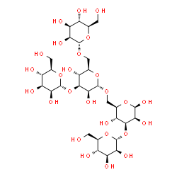 ChemSpider 2D Image | alpha-D-Manp-(1->3)-[alpha-D-Manp-(1->3)-[alpha-D-Manp-(1->6)]-alpha-D-Manp-(1->6)]-beta-D-Manp | C30H52O26