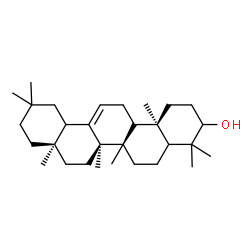 ChemSpider 2D Image | (5xi,8alpha,9beta,10alpha,17alpha,18xi)-Olean-12-en-3-ol | C30H50O