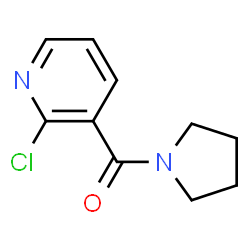 ChemSpider 2D Image | 2-chloro-3-(1-pyrrolidinylcarbonyl)pyridine | C10H11ClN2O
