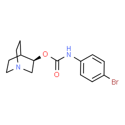 ChemSpider 2D Image | (3R)-1-Azabicyclo[2.2.2]oct-3-yl (4-bromophenyl)carbamate | C14H17BrN2O2