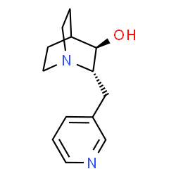 ChemSpider 2D Image | (2S,3R)-2-(3-Pyridinylmethyl)quinuclidin-3-ol | C13H18N2O