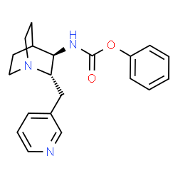 ChemSpider 2D Image | Phenyl [(2S,3R)-2-(3-pyridinylmethyl)-1-azabicyclo[2.2.2]oct-3-yl]carbamate | C20H23N3O2
