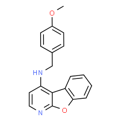 ChemSpider 2D Image | N-(4-Methoxybenzyl)[1]benzofuro[2,3-b]pyridin-4-amine | C19H16N2O2