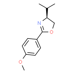 ChemSpider 2D Image | (4S)-4-Isopropyl-2-(4-methoxyphenyl)-4,5-dihydro-1,3-oxazole | C13H17NO2