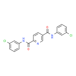 ChemSpider 2D Image | N,N'-Bis(3-chlorophenyl)-2,5-pyridinedicarboxamide | C19H13Cl2N3O2