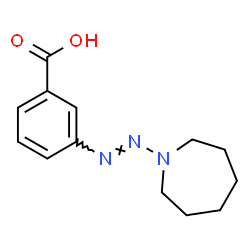 ChemSpider 2D Image | 3-(1-azepanylazo)benzoic acid | C13H17N3O2