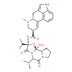 ChemSpider 2D Image | 12'-Hydroxy-2',5'-diisopropyl-3',6',18-trioxoergotaman | C31H39N5O5