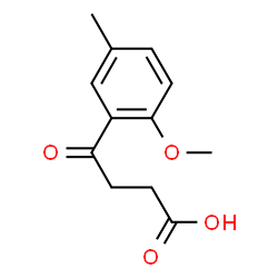 ChemSpider 2D Image | 4-(2-Methoxy-5-methylphenyl)-4-oxobutanoic acid | C12H14O4