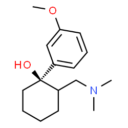 ChemSpider 2D Image | (1R)-2-[(Dimethylamino)methyl]-1-(3-methoxyphenyl)cyclohexanol | C16H25NO2
