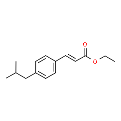 ChemSpider 2D Image | Ethyl (2E)-3-(4-isobutylphenyl)acrylate | C15H20O2