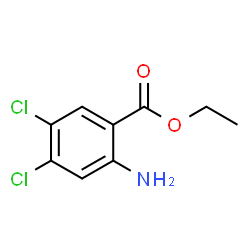 ChemSpider 2D Image | Ethyl 2-amino-4,5-dichlorobenzoate | C9H9Cl2NO2