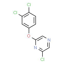 ChemSpider 2D Image | 2-Chloro-6-(3,4-dichlorophenoxy)pyrazine | C10H5Cl3N2O