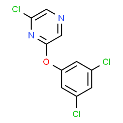 ChemSpider 2D Image | 2-Chloro-6-(3,5-dichlorophenoxy)pyrazine | C10H5Cl3N2O