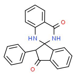 ChemSpider 2D Image | 2-Phenyl-1'H-spiro[indene-1,2'-quinazoline]-3,4'(2H,3'H)-dione | C22H16N2O2
