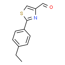ChemSpider 2D Image | 2-(4-ethylphenyl)thiazole-4-carbaldehyde | C12H11NOS