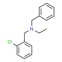 ChemSpider 2D Image | N-Benzyl-N-(2-chlorobenzyl)ethanamine | C16H18ClN