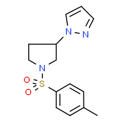 ChemSpider 2D Image | 1-[1-(4-METHYLBENZENESULFONYL)PYRROLIDIN-3-YL]-1H-PYRAZOLE | C14H17N3O2S