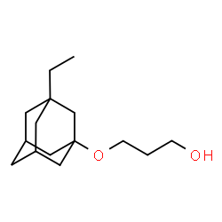 ChemSpider 2D Image | 3-[(3-Ethyladamantan-1-yl)oxy]-1-propanol | C15H26O2