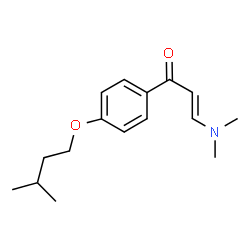 ChemSpider 2D Image | (2E)-3-(Dimethylamino)-1-[4-(3-methylbutoxy)phenyl]-2-propen-1-one | C16H23NO2