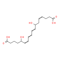 ChemSpider 2D Image | 7,14-Dihydroxy-4,8,10,12-octadecatetraenedioic acid | C18H26O6
