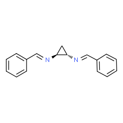 ChemSpider 2D Image | (E,E)-N,N'-(1S,2S)-1,2-Cyclopropanediylbis(1-phenylmethanimine) | C17H16N2