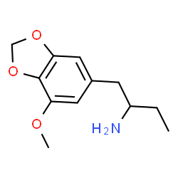 ChemSpider 2D Image | 1-(7-Methoxy-1,3-benzodioxol-5-yl)-2-butanamine | C12H17NO3