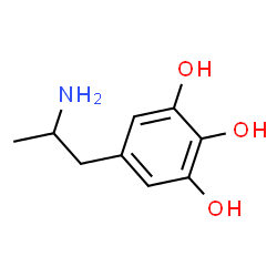 ChemSpider 2D Image | 5-(2-Aminopropyl)-1,2,3-benzenetriol | C9H13NO3