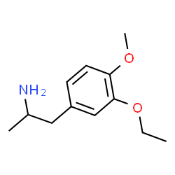 ChemSpider 2D Image | 1-(3-Ethoxy-4-methoxyphenyl)-2-propanamine | C12H19NO2