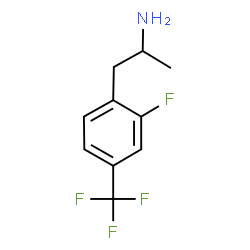 ChemSpider 2D Image | 1-[2-Fluoro-4-(trifluoromethyl)phenyl]-2-propanamine | C10H11F4N