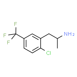 ChemSpider 2D Image | 1-[2-Chloro-5-(trifluoromethyl)phenyl]-2-propanamine | C10H11ClF3N